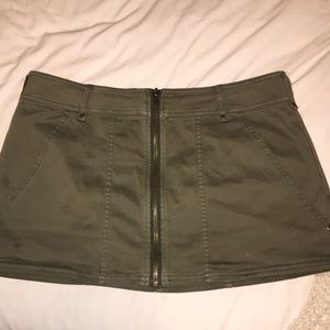 Free People Army Green Skirt